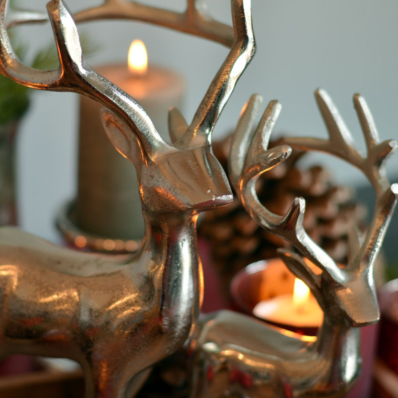 Figurine / sculpture de cerf fait à la main Corsello, Argent