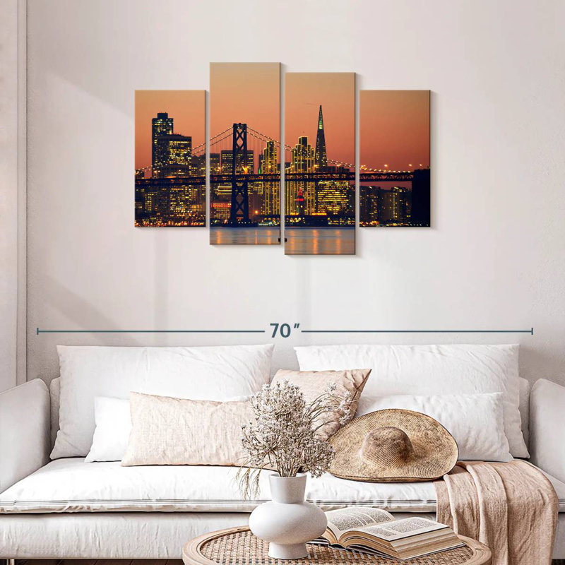 «Sirci Vibrant», horizon de San Francisco, H 27 po x l 43 po
