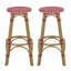 Ensemble de 2 tabourets de bar d'extérieur sans dossier 29,5 po-397085014
