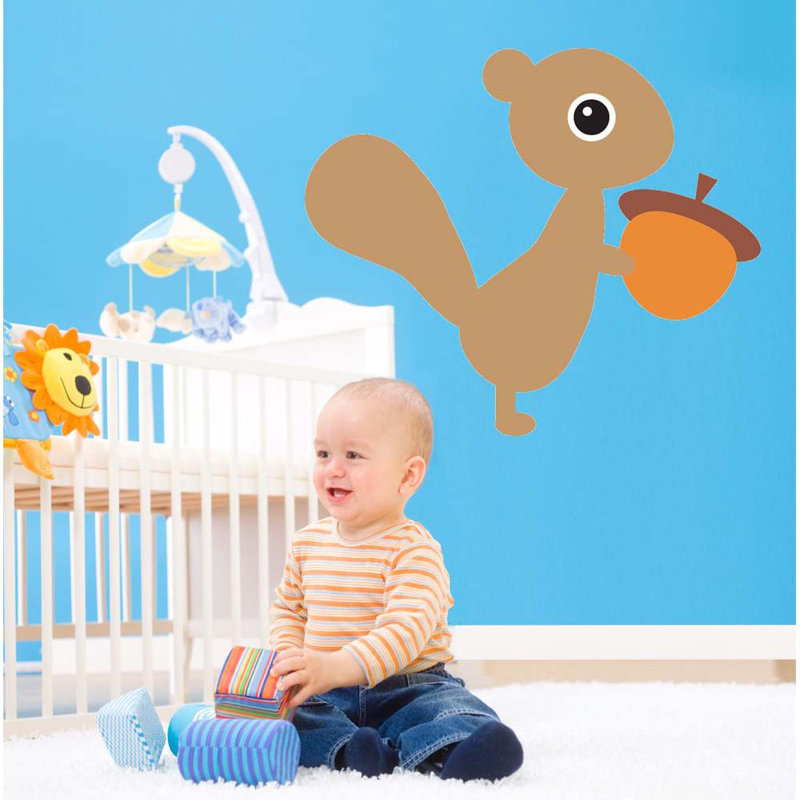 Animals Non-Wall Damaging Wall Decal, 51" H x 60" W
