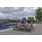 Vivere Denisia Stackable Aluminum Glendale Lounger Set Made with Premium Phifertex Fabric-1755912008