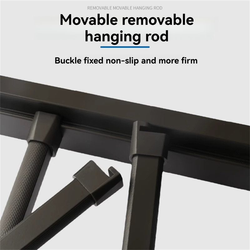 Above-Dryer Retractable Laundry Rack - Hidden Pull-Out Garment System, 1.77" H x 26" W  x 21.25" D