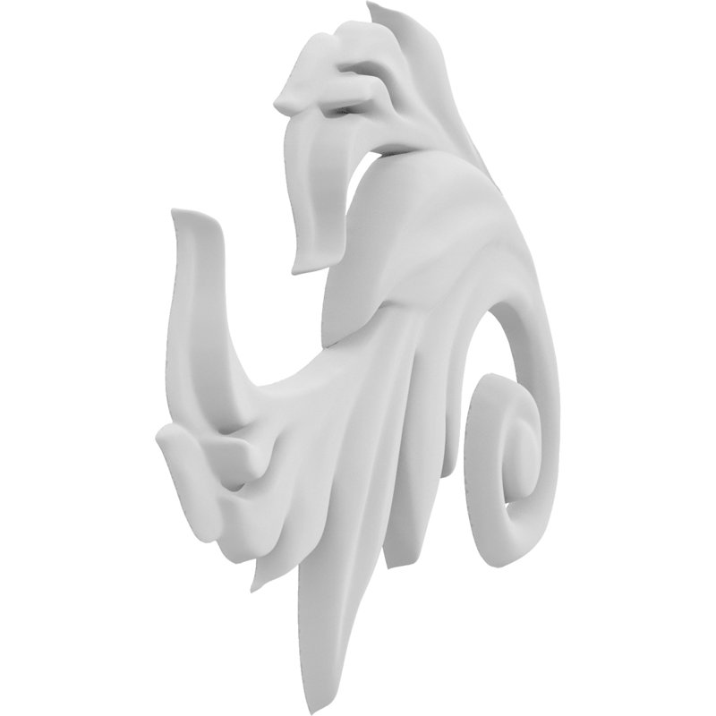 Rosettes de qualité supérieure, H 9 po x l 6,75 po x P 0,63 po, Gauche