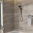 7 Hand Shower & 4.7" Rain Showerhead Assembly, Matte Black With Adjustable Arm And Valve-121245006