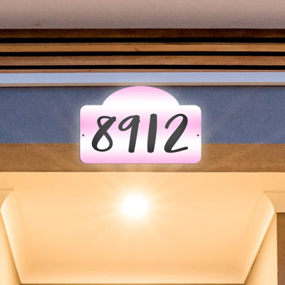 Plaque d'adresse sur 1 ligne