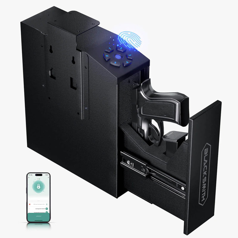 Pro Pistol Safe, Slider Fingerprint APP Quick