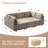 Chenille Upholstered Sectional Sofa Couch With Ottoman-120142582