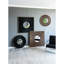 Miroir carré en fer doré avec ornement plissé, pour la décoration du vestibule du salon-1032644050-1032644048