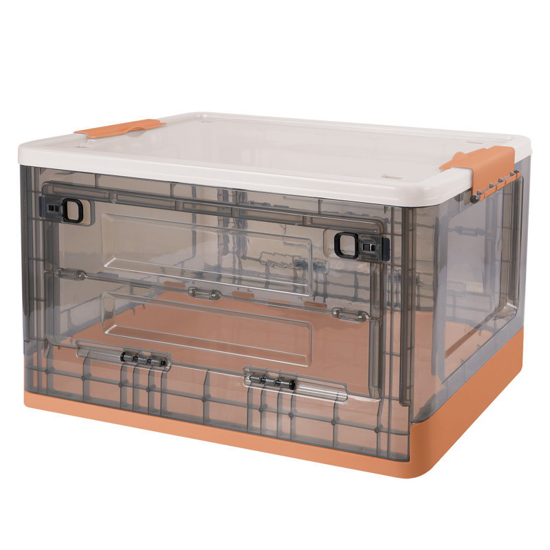 Plastic Collapsible Storage Box Set, Orange
