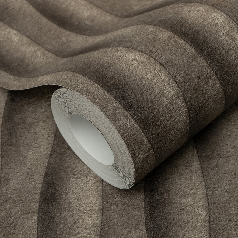 Papier peint illusion béton, Brown