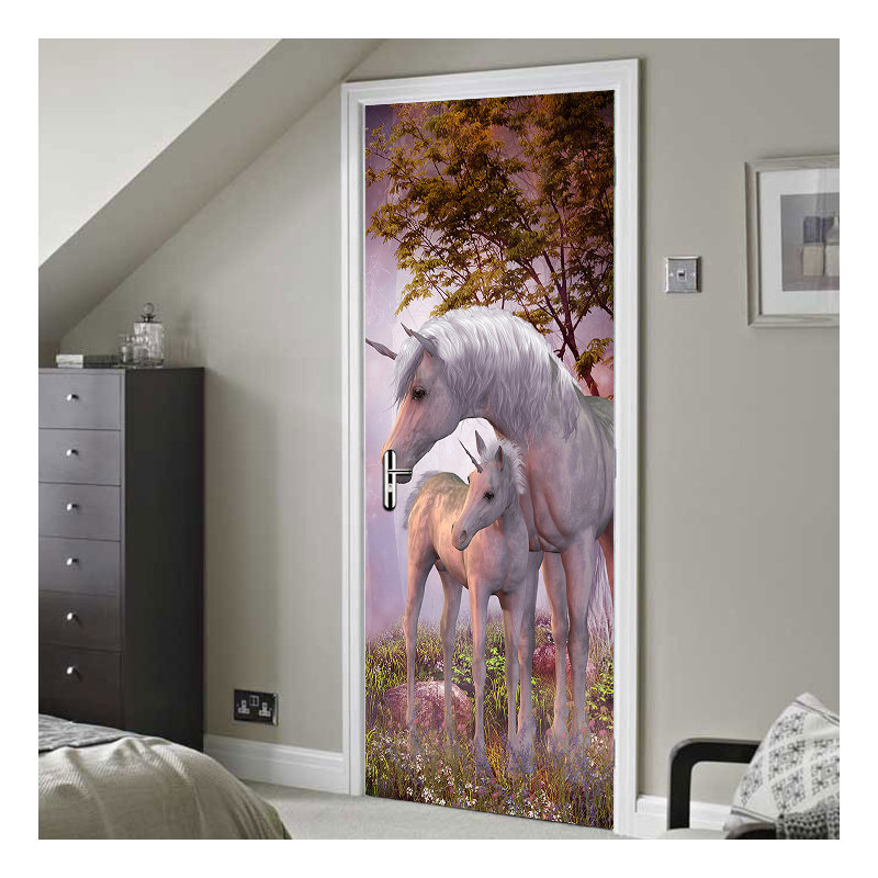 Unicorn Door Sticker
