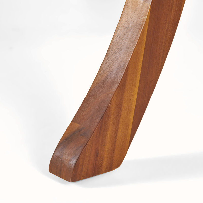 Balhi Round Acacia Outdoor Dining Table , 47.25'' in. W 47.25'' in. D, Teak