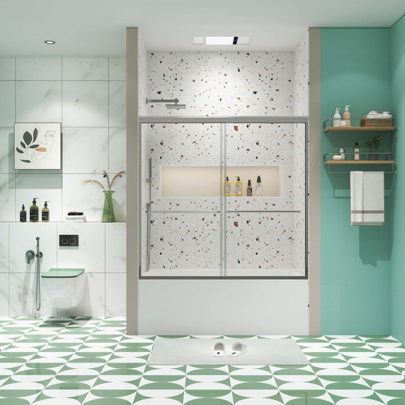 Portes de douche, Argent argent