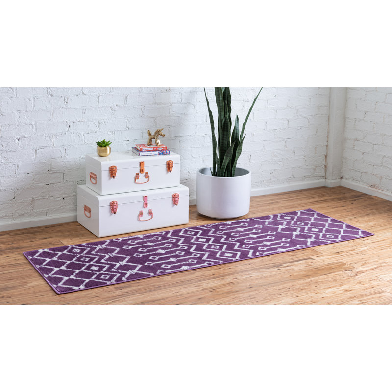 Moroccan Area Rug, Runner 61 x 300cm