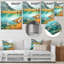Calming Mountain Riverside II - impression sans cadre sur métal-92734953