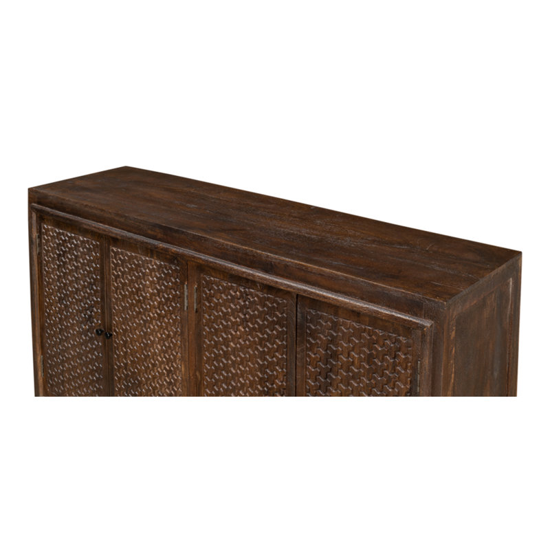 Battle Chainmail 64'' W Solid Wood Sideboard