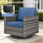 Chaise berçante pivotante en osier avec coussins Kaelahni-22772520-31176526