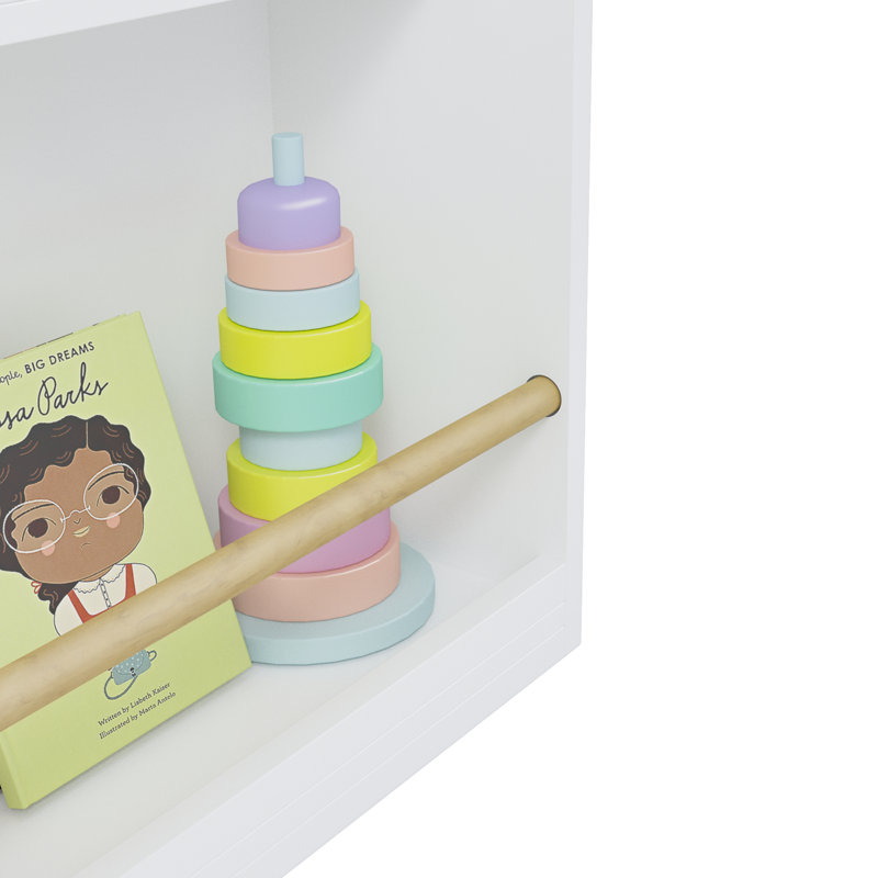 Bibliothèque pour enfants à 3 niveaux, Blanc
