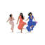 3 Brown Girls 1 Piece Wall Art on Canvas-1728937152-1728937162