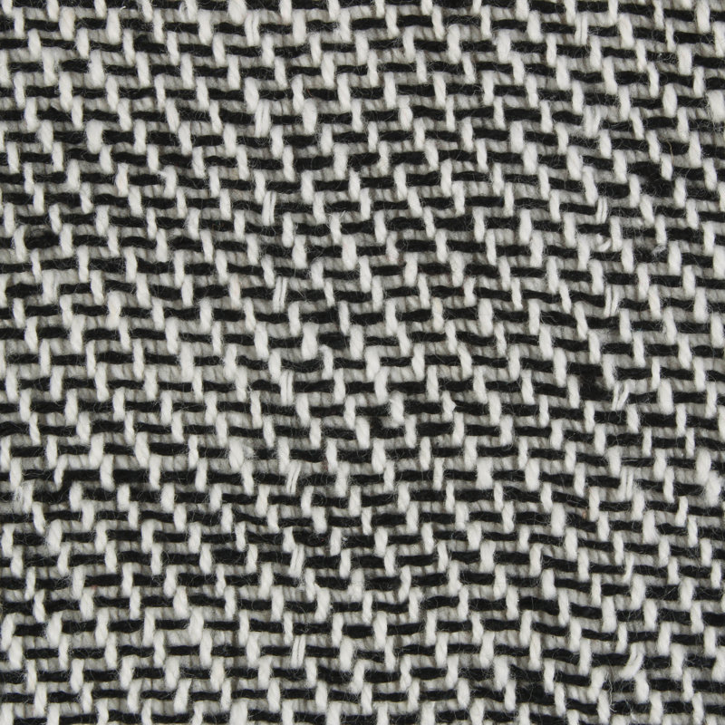  Jeté en coton Buffalo, Noir