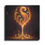 «Wine Glass Flame Abstract» par Rey Klimt, art mural en métal-261001396