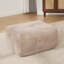 Chaises d'appoint modernes, chaise longue nuage en polyester taupe avec repose-pieds pour la maison