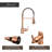 Spring Single Handle Copper Kitchen Sink Faucet