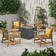 Khoury Outdoor 5 Piece Multiple Chairs Seating Group