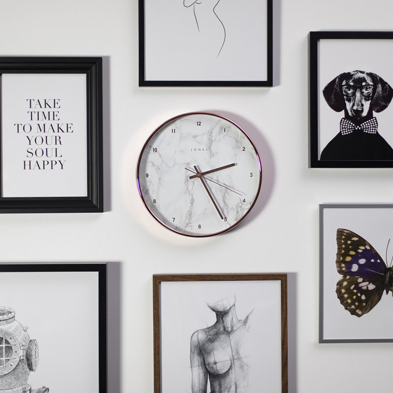 Acrylic Wall Clock, Rose Gold