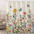 Abstract Shower Curtain with Hooks Included