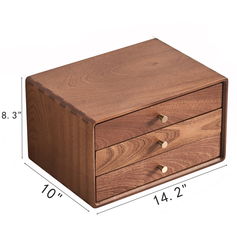 Armoire de rangement pour bijoux avec tiroirs Vintage