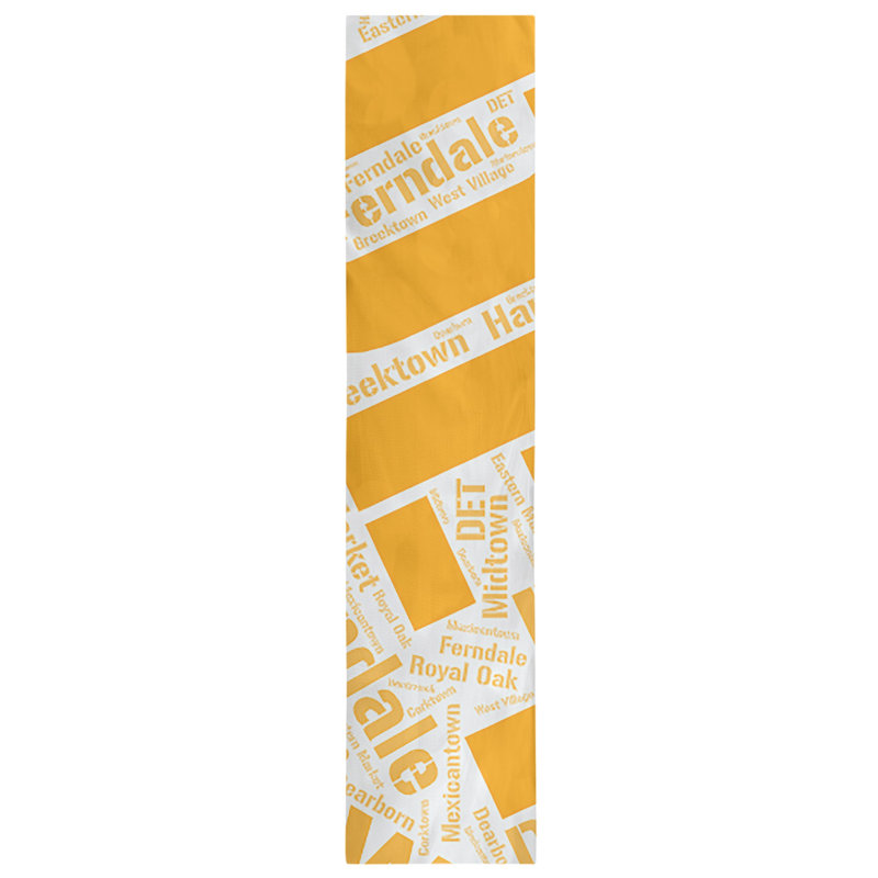 Chemin de table blendtable en coton, 72 po x 16 po, Orange, Détroit