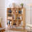 8 Cube Book Shelf,3 Tier Bookshelf With Legs, Modern Open Storage Organizer,Boho Bookcase,Display Cabinet Shelf Free Standing Bookshelves For Bedroom,Living Room,Office-579070872