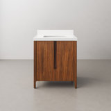 Trayshawn 30 in. Whitebrook Quartz Single Countertop Vanity