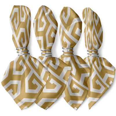 Polyester Geometric Square Napkin