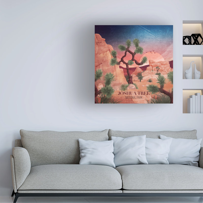 Art sur toile Emel Tunaboylu Joshua Tree, H 18 po x l 18 po