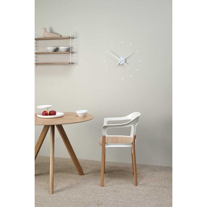 OJ Analog Wall Clock, Large, White