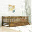 Lit plateforme simple en bois avec garde-corps, lit gigogne et lattes-1651120644