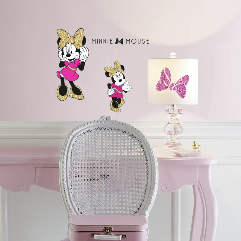 Décalcomanie murale colle et colle mouse minnie