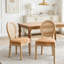 Ensemble de chaises avec structure en bois massif-129761117