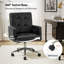 Chaise de bureau pivotante en cuir Auric-86865259