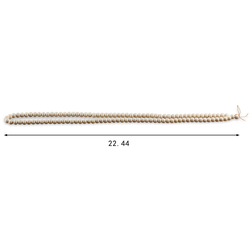 Lily's Living 22" Long White Bone Decorative Beads