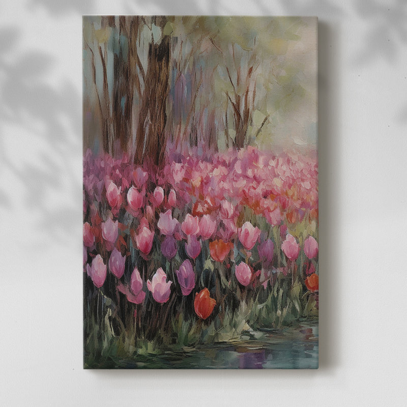 Paysage rétro Lxxxvii - galerie Cavas enveloppé, H 18 po x l 12 po