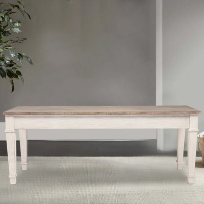 Banc de rangement en bois massif Densil