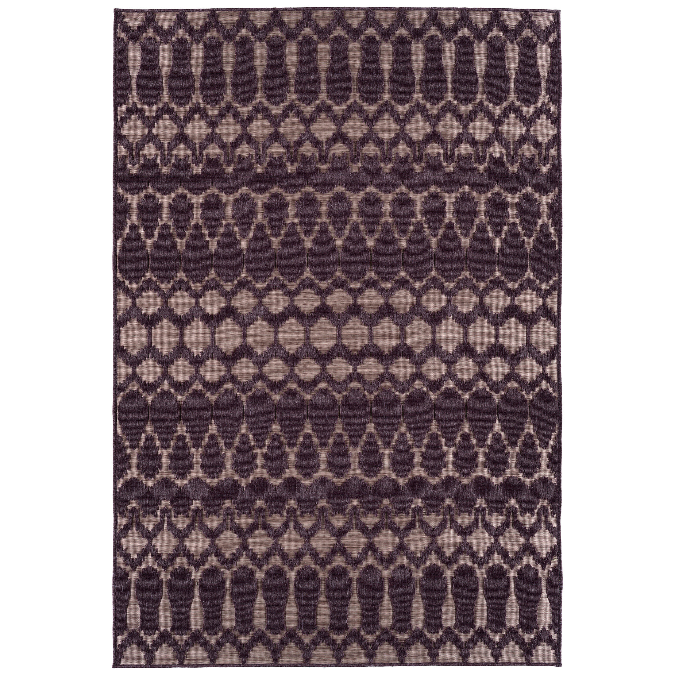 Dakota Fields Contemporary Transitional Geometric Textured High-Low Cut ...