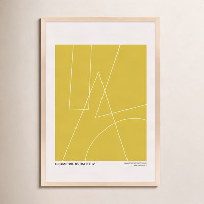 Caila "Geometric Abstraction in Yellow" Print