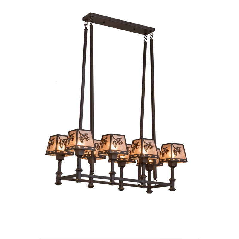 Lustre gris classique/traditionnel 8 lumières Jorgen