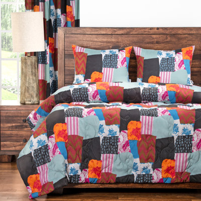 Boho Farmhouse / Country Patchwork Comforter