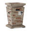 Colonne d'extérieur d'extérieur 19,50 "MGO - 40 000 BTU, pierre naturelle (réservoir intérieur)