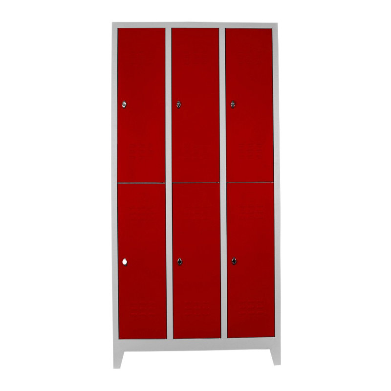 Armoire de rangement industrielle en acier 46,1 po x 78,7 po x 15,7 po | Fabrication 100% acier, cadenassable, murale, parfaite pour les solutions de rangement pour la maison, le bureau ou la salle de sport, conception durable et sécuritaire